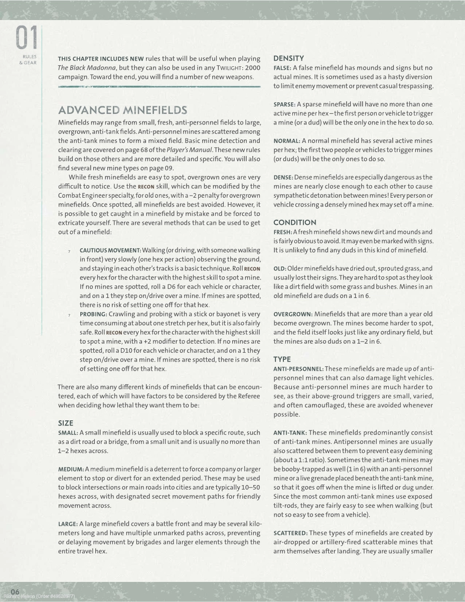 Black Madonna New Rules and Equipment - Page 1